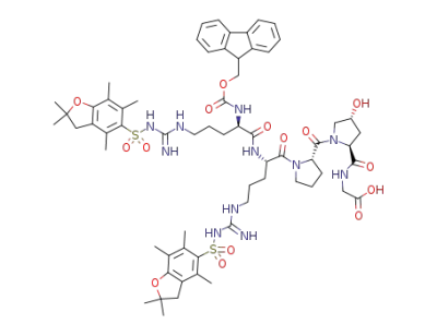 Fmoc-(D)Arg(Pbf)-Arg(Pbf)-Pro-Hyr(tBu)-Gly-OH