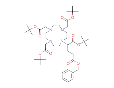1-(1-carbobenzyloxy-3-carbotertbutoxypropyl)-4,7,10-(carbotertbutoxymethyl)-1,4,7,10-tetraazacyclododecane