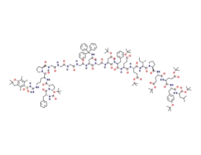 Boc-D-Phe-Pro-Arg(Pbf)-Pro-Gly-Gly-Gly-Gly-Asn(Trt)-Gly-Asp(tBu)-Phe-Glu(tBu)-Glu(tBu)-Ile-Pro-Glu(tBu)-Glu(tBu)-Tyr(tBu)-Leu-OtBu