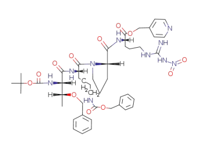 N-t-butoxycarbonyl-O-benzyl-L-threonyl-N<sup>ε</sup>-benzyloxycarbonyl-L-lysyl-L-prolyl-N<sup>ω</sup>-nitro-L-arginine 4-picolyl ester