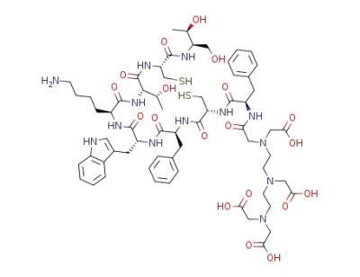 C<sub>63</sub>H<sub>89</sub>N<sub>13</sub>O<sub>19</sub>S<sub>2</sub>