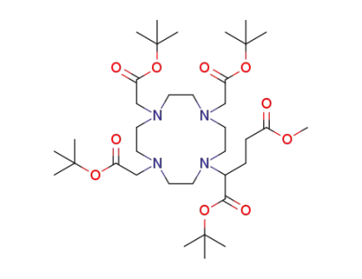 1-(tert-butyl) 5-methyl 2-(4,7,10-tris(2-(tert-butoxy)-2-oxoethyl)-1,4,7,10-tetraazacyclododecan-1-yl)pentanedioate
