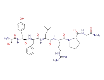 (S)-1-[(S)-2-((S)-2-{(R)-2-[(S)-2-((S)-2-Amino-3-hydroxy-propionylamino)-3-(4-hydroxy-phenyl)-propionylamino]-3-phenyl-propionylamino}-4-methyl-pentanoylamino)-5-guanidino-pentanoyl]-pyrrolidine-2-carboxylic acid carbamoylmethyl-amide