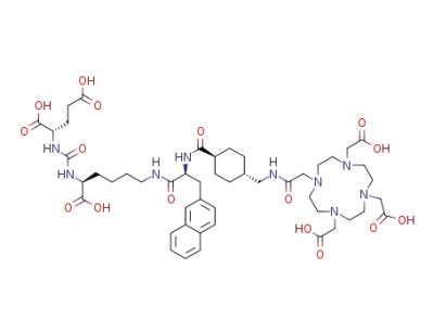 (3S,10S,14S)-3-[(naphthalen-2-yl)methyl]-1,4,12-trioxo-1-[(1r,4S)-4-({2-[4,7,10-tris(carboxymethyl)-1,4,7,10-tetraazacyclododecan-1-yl]acetamido}methyl)cyclohexyl]-2,5,11,13-tetraazahexadecane-10,14,16-tricarboxylic acid