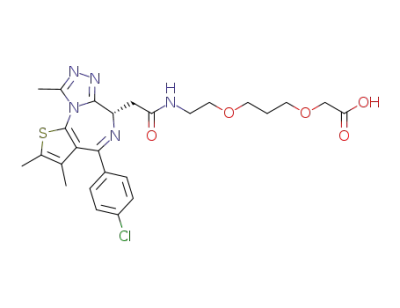 (S)-2-(3-(2-(2-(4-(4-chlorophenyl)-2,3,9-trimethyl-6H-thieno[3,2-f][1,2,4]triazolo[4,3-a][1,4]diazepin-6-yl)acetamido)ethoxy)propoxy)acetic acid