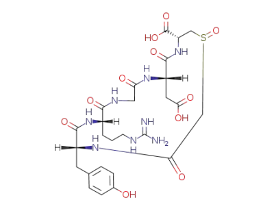 cyclo-S(O)-Ac-D-Tyr-Arg-Gly-Asp-Cys-OH